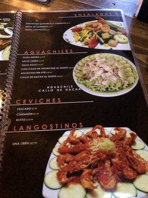 Menu photo 1 La Cabaña Sinaloense Pharr, TX