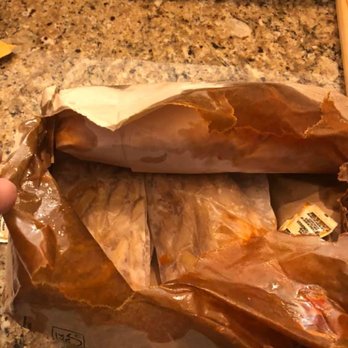 Wings Things & Pizza - Bag split open, when delivered soaked w/ grease - Chicken Wings Near Me - Severn, Maryland