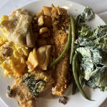 Grand Concourse - This was just my first plate, including food from the large brunch bar. - Seafood Near Me - Pittsburgh, Pennsylvania