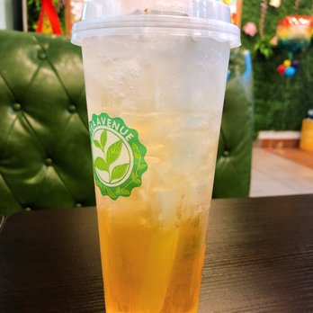 Tea Avenue - Citrine Peach-Mango Gemstone Soda (my special size) - Bubble Tea Near Me - Mesa, Arizona