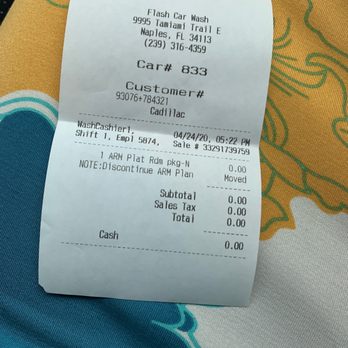Flash Car Wash - Cancelled membership. Lady didn't even ask what happened. They don't care. - Car Wash Near Me - Naples, Florida Flash Car Wash - Cancelled membership. Lady didn't even ask what happened. They don't care. - Car Wash Near Me - Naples, Florida
