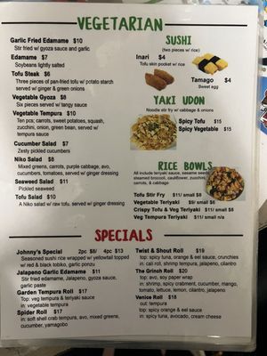 Menu photo 8 Niko Niko Sushi Redlands, CA