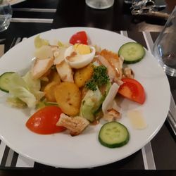 Le Scoop - L'entrée avec une salade de Gésier