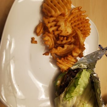 Burgrz - Take out: California Burger with a Lettuce wrap and steak fries - Burgers Near Me - Rochester Hills, Michigan Burgrz - Take out: California Burger with a Lettuce wrap and steak fries - Burgers Near Me - Rochester Hills, Michigan
