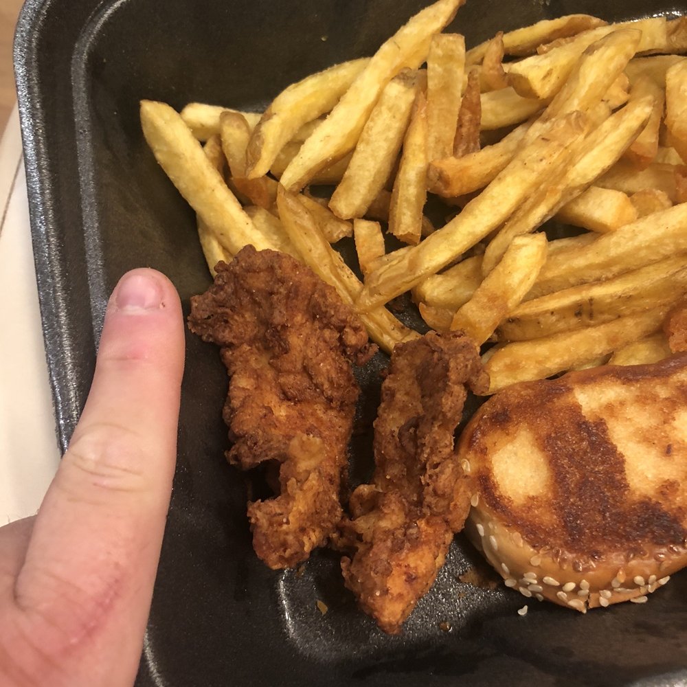Cheeseburger Bobby's - Kids chicken tenders meal with additional toast. - Burgers Near Me - Hiram, Georgia Cheeseburger Bobby's - Kids chicken tenders meal with additional toast. - Burgers Near Me - Hiram, Georgia