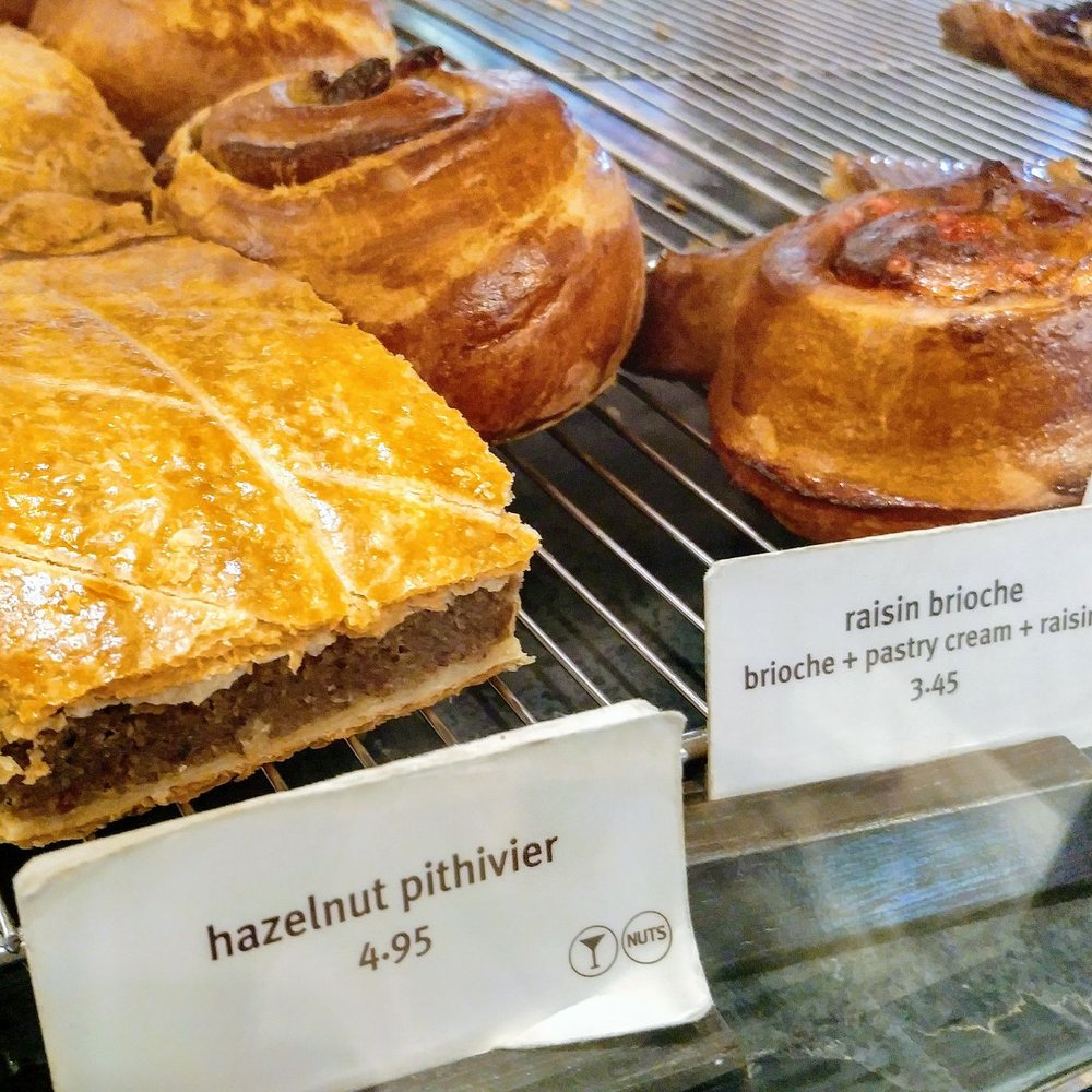 Thierry - Hazelnut pithivier (like pie) and filled brioche rolls - Patisserie/Cake Shop Near Me - Vancouver, British Columbia Thierry - Hazelnut pithivier (like pie) and filled brioche rolls - Patisserie/Cake Shop Near Me - Vancouver, British Columbia