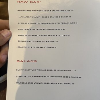 Principe - Menu 1 - Seafood Near Me - New York, New York Principe - Menu 1 - Seafood Near Me - New York, New York