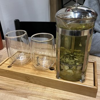 Green Bites Dumpling & Tea Bar - Chrysanthemum tea - Chinese Near Me - Brampton, Ontario