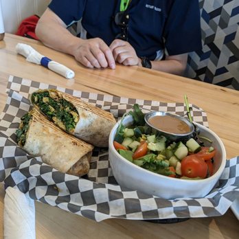 Stacked & Folded - Evanston - Veggie burrito - New American Near Me - Evanston, Illinois