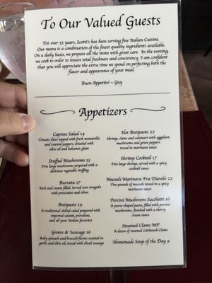 Menu photo 4 Scotti's Restaurant & Pizzeria Schenectady, NY