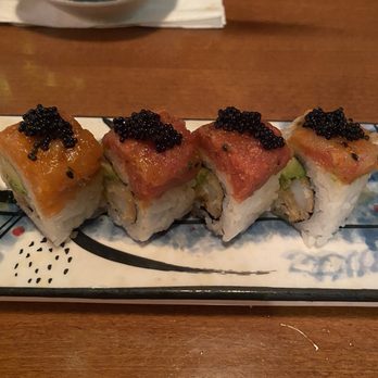 Aji Izakaya - Tokyo roll with a few pieces already eaten - Ramen Near Me - Rosenberg, Texas Aji Izakaya - Tokyo roll with a few pieces already eaten - Ramen Near Me - Rosenberg, Texas