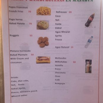 La Majahua - Menu - Burgers Near Me - Zihuatanejo, GRO