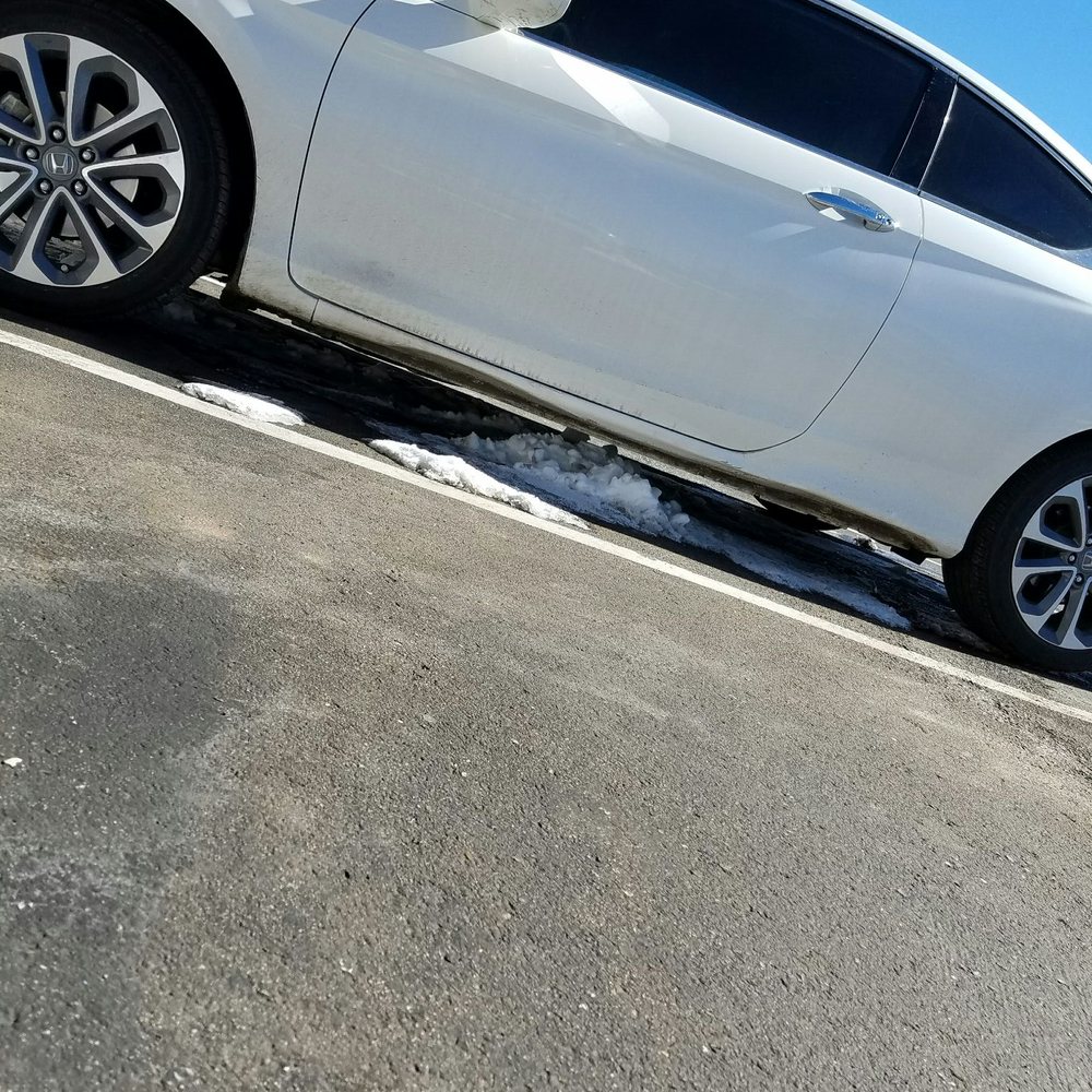 Colby Collision - Damage from beginning, mid repair to final outside photo of completion. Really happy!! - Body Shops Near Me - Flagstaff, Arizona