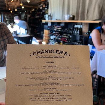 Chandler's - We sat in the wine cellar.  It was ver nice. - New American Near Me - Petoskey, Michigan