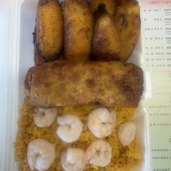 China Restaurant - Sweet plantain combo with shrimp fried rice