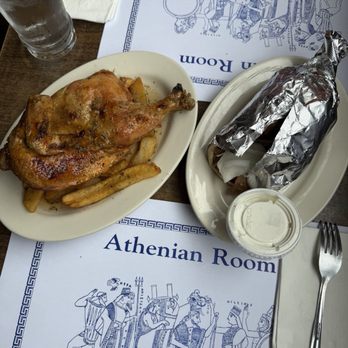 Athenian Room - Kalamata chicken and gyro Sammy! - Greek Near Me - Chicago, Illinois