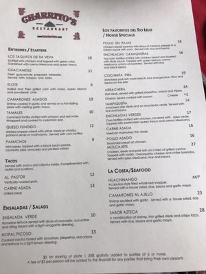Menu photo 7 Charrito's Restaurant Weehawken, NJ