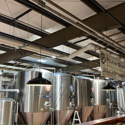 Pelican Brewing - Cannon Beach - Inside - brew tanks