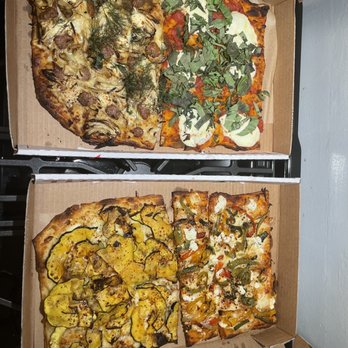 Triple Beam Pizza - Sausage Fennel, Roasted Pepper Pizza, Acorn Squash Pizza, Tomato and Mozzarella Pizza - Pizza Near Me - Los Angeles, California