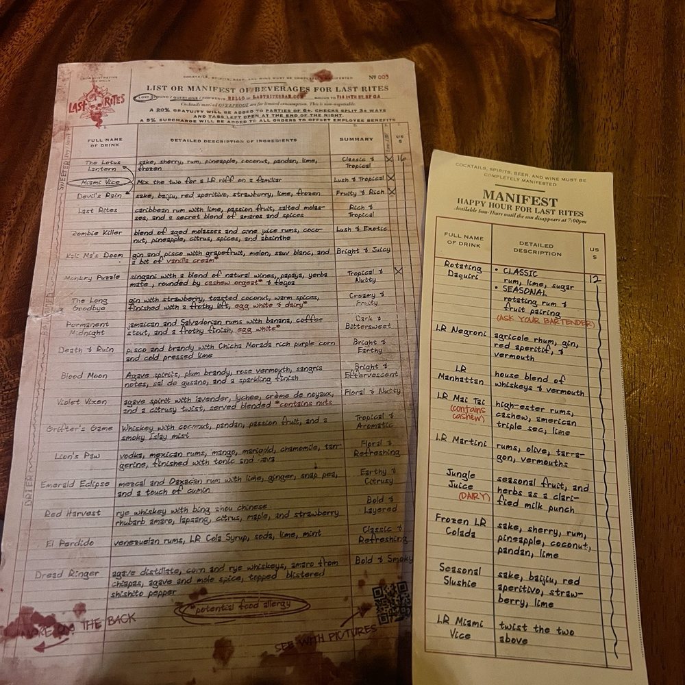 Last Rites - Menu with happy hour - Cocktail Bars Near Me - San Francisco, California Last Rites - Menu with happy hour - Cocktail Bars Near Me - San Francisco, California