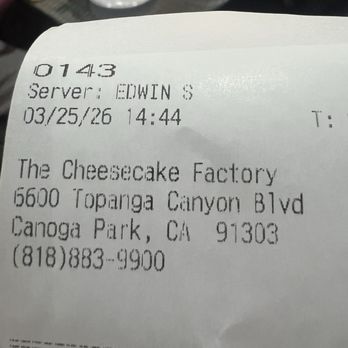 The Cheesecake Factory - Desserts Near Me - Canoga Park, California The Cheesecake Factory - Desserts Near Me - Canoga Park, California