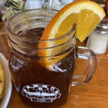 Two Chicks Cafe - Orange mint sweet tea - Breakfast & Brunch Near Me - New Orleans, Louisiana