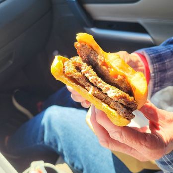 Quik Snak - 3 burger pattie hamburger. Nice grilled flavor. Moist. Excellent. $6.49. A single burger patties hamburger is $4.49. - Burgers Near Me - Vero Beach, Florida Quik Snak - 3 burger pattie hamburger. Nice grilled flavor. Moist. Excellent. $6.49. A single burger patties hamburger is $4.49. - Burgers Near Me - Vero Beach, Florida