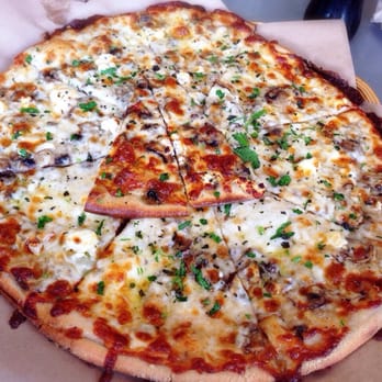 Cheese Board Pizza - Cremini mushroom, onion, and French goat cheese - Pizza Near Me - Berkeley, California