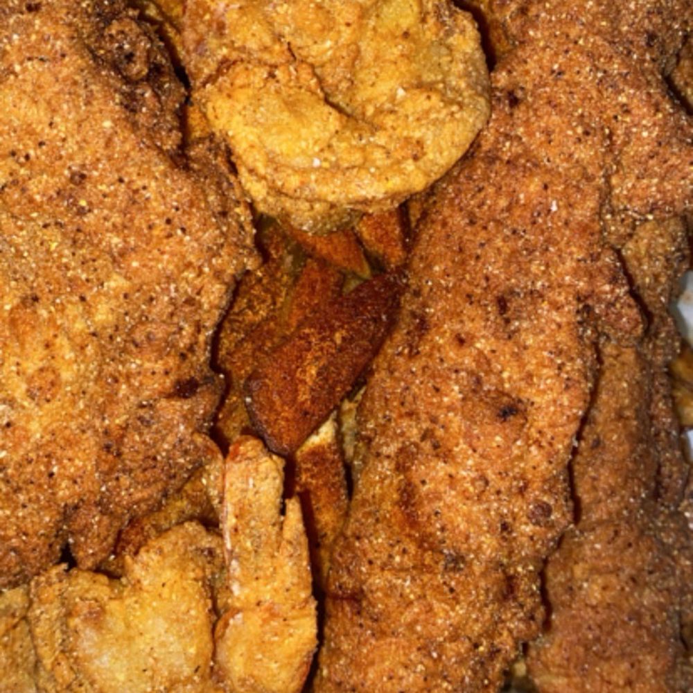 The Catfish Connection - a plate of fried food - Seafood Near Me - Rowlett, Texas The Catfish Connection - a plate of fried food - Seafood Near Me - Rowlett, Texas