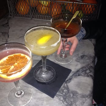The Ice Plant - Trio of Coupe Cocktails - Cocktail Bars Near Me - St. Augustine, Florida