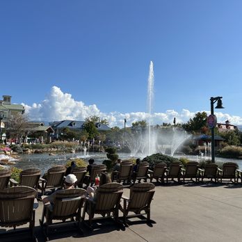 Margaritaville Island Hotel - Relaxing outside the hotel - Hotels Near Me - Pigeon Forge, Tennessee