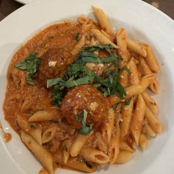Bazille at Nordstrom - Penne Bolognese & Meatballs - New American Near Me - Tampa, Florida