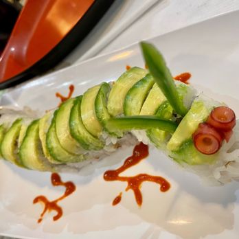 Sushi Rose - Caterpillar no teriyaki sauce and no sesame seeds - Sushi Bars Near Me - Reno, Nevada Sushi Rose - Caterpillar no teriyaki sauce and no sesame seeds - Sushi Bars Near Me - Reno, Nevada