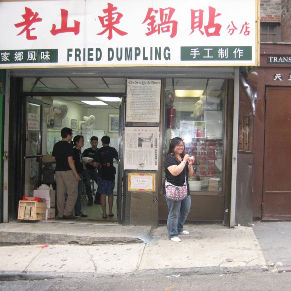 Fried Dumpling - Sandy C in front of Fried Dumpling - Chinese Near Me - New York, New York Fried Dumpling - Sandy C in front of Fried Dumpling - Chinese Near Me - New York, New York