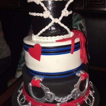 Sin - Sin this this delightful twist on 50 Shades of Grey for my partner's 50th birthday, incorporating the leather pride flag as well. - Desserts Near Me