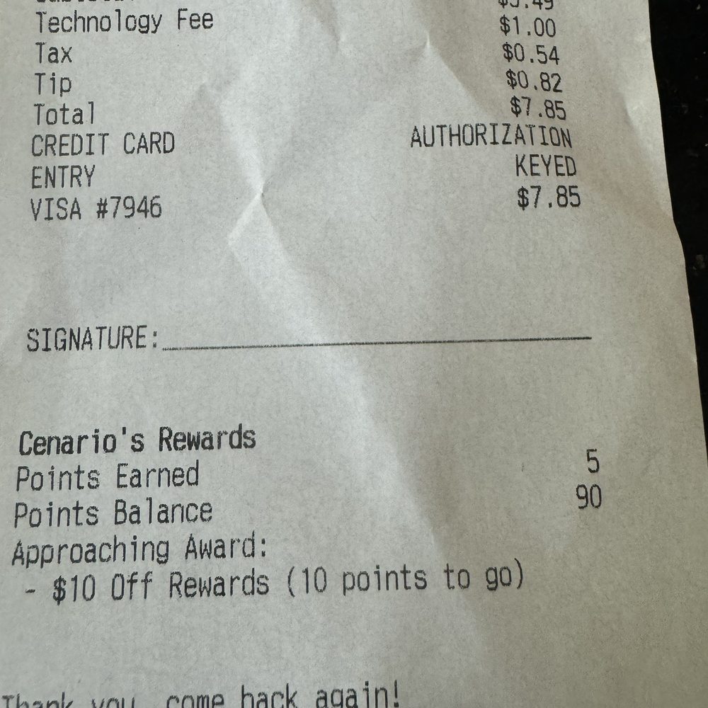 Receipt