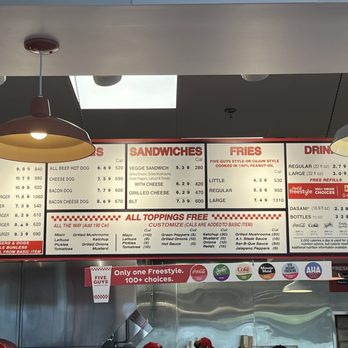 Five Guys - Are you kidding with these prices? For a fast food burger? Not burning me again! - Burgers Near Me - Hendersonville, Tennessee Five Guys - Are you kidding with these prices? For a fast food burger? Not burning me again! - Burgers Near Me - Hendersonville, Tennessee