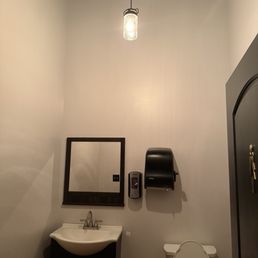 BRIGHT ladies restroom