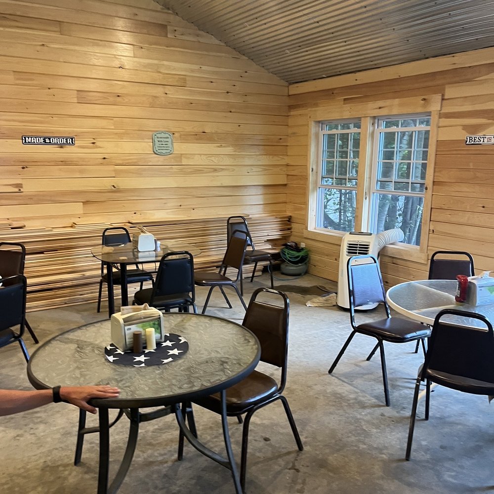 Bear Point Marina - Inside the restaurant on site - Campgrounds Near Me - Bowerbank, Maine