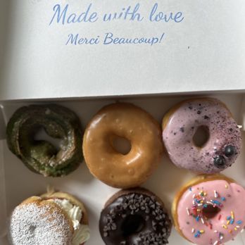 Donut Petit - Pistachio old fashion, Maple, Blueberry, Strawberry Flat, Chocolate cake, and Homer Simpson - Donuts Near Me - Alameda, California Donut Petit - Pistachio old fashion, Maple, Blueberry, Strawberry Flat, Chocolate cake, and Homer Simpson - Donuts Near Me - Alameda, California
