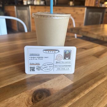 Bavetta Coffee - Iced Vanilla Latte (Your Way!) - Coffee & Tea Near Me - San Jose, California
