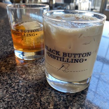 Black Button Distilling - Bourbon Cream cocktail & Old Fashioned with Four Grain Bourbon - Distilleries Near Me - Rochester, New York Black Button Distilling - Bourbon Cream cocktail & Old Fashioned with Four Grain Bourbon - Distilleries Near Me - Rochester, New York