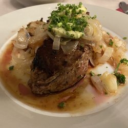 Hieren Mühle - Steak mit Zwiebeln
