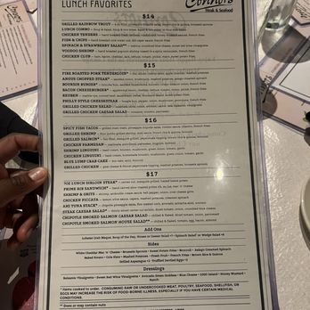 Connors Steak & Seafood - Menu - Seafood Near Me - Franklin, Tennessee