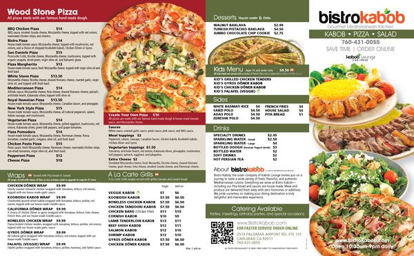 Menu photo 2 Bistro Kabob Carlsbad, CA