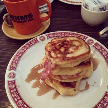 Mums - Buttermilk pancakes with maple syrup and bacon! - British Near Me - Edinburgh, EDH Mums - Buttermilk pancakes with maple syrup and bacon! - British Near Me - Edinburgh, EDH