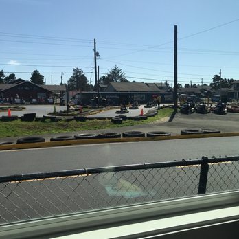 Pit Stop - a view of a parking lot from a window - Hot Dogs Near Me - Long Beach, Washington