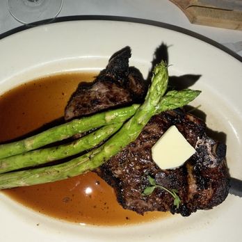 Log Cabin Steakhouse - Delicious steak and asparagus - Seafood Near Me - Galena, Illinois