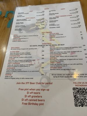 Menu photo 5 The 377 Brewery Albuquerque, NM