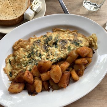 Parlay - Spinach and mushrooms omelette - New American Near Me - Sunset Park, New York Parlay - Spinach and mushrooms omelette - New American Near Me - Sunset Park, New York
